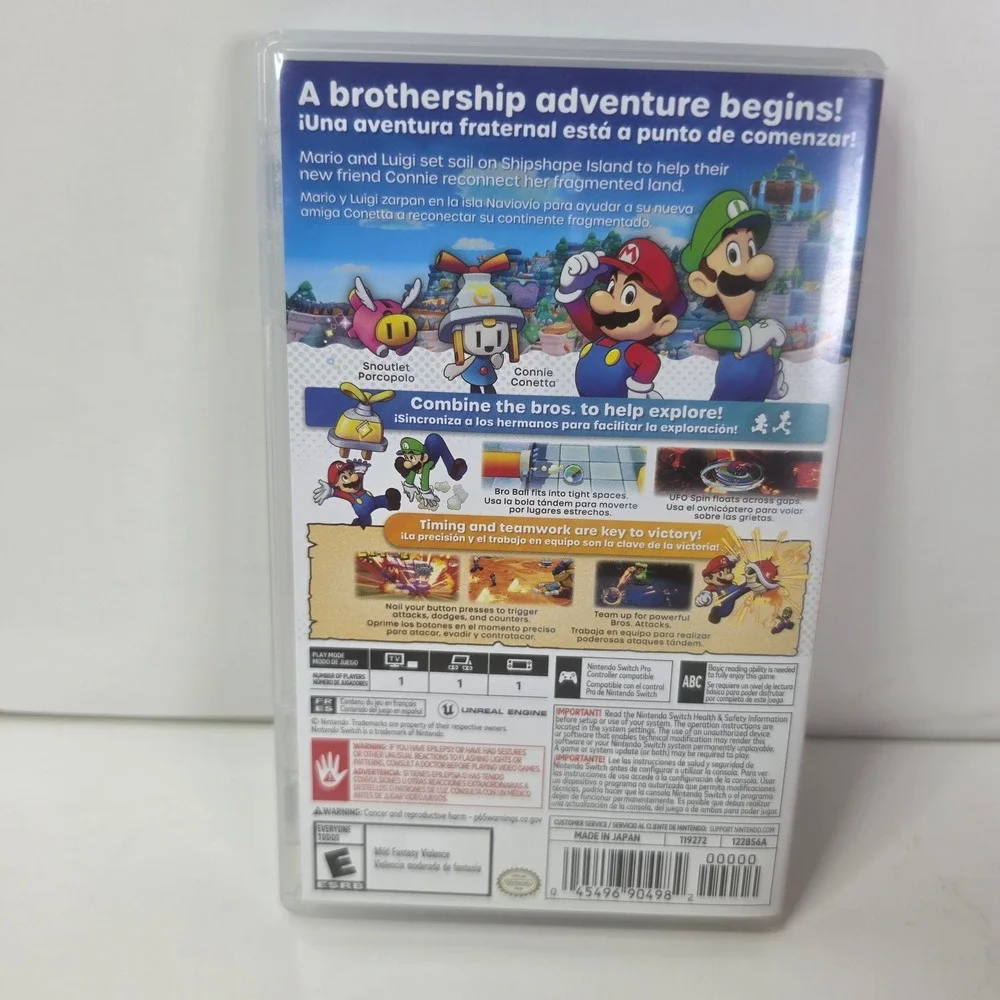 Mario & Luigi Brothership Nintendo Switch Game CIB Physical Edition 2024